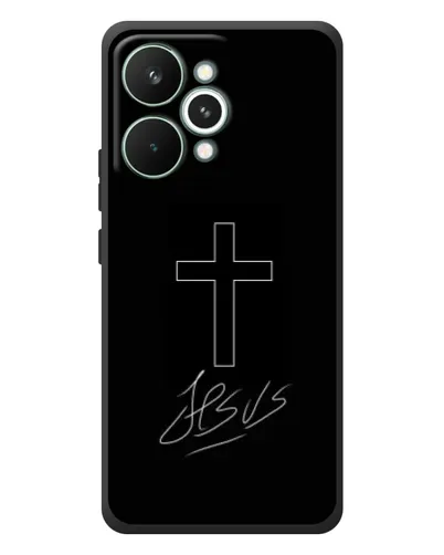 Чехол для Realme 15 Pro с картинкой «Графический крест Jesus» Чехол для Realme 15 Pro с картинкой «Графический крест Jesus»