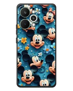 Чехол для Realme 15 Pro с картинкой «Паттерн Микки и Минни»
