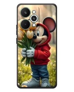 Чехол для Realme 15 Pro с картинкой «Микки с тюльпанами»