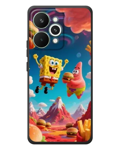Чехол для Realme 15 Pro с картинкой «Космический фастфуд»