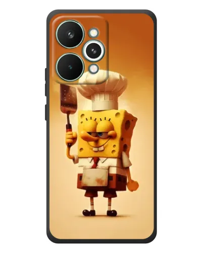 Чехол для Realme 15 Pro с картинкой «Губка Боб повар»