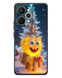Чехол для Realme 15 Pro с картинкой «Рождественский Спанч Боб»
