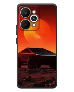 Чехол для Realme 15 Pro с картинкой «Cybertruck на Марсе»