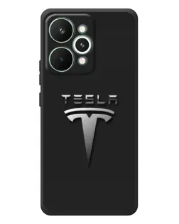 Чехол для Realme 15 Pro с картинкой «Стальной логотип Tesla»