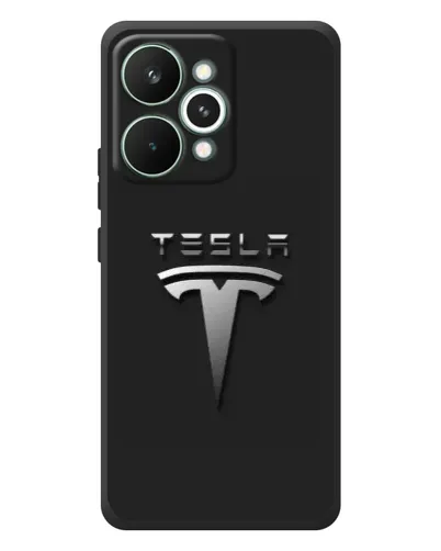 Чехол для Realme 15 Pro с картинкой «Стальной логотип Tesla» Чехол для Realme 15 Pro с картинкой «Стальной логотип Tesla»