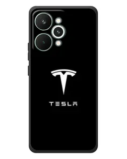 Чехол для Realme 15 Pro с картинкой «Tesla White Logo»