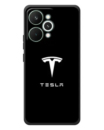 Чехол для Realme 15 Pro с картинкой «Tesla White Logo» Чехол для Realme 15 Pro с картинкой «Tesla White Logo»