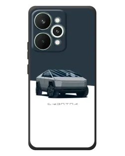 Чехол для Realme 15 Pro с картинкой «Серебристый Cybertruck Tesla»