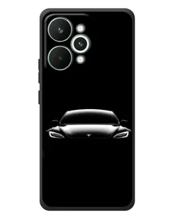 Чехол для Realme 15 Pro с картинкой «Фары Tesla Night»
