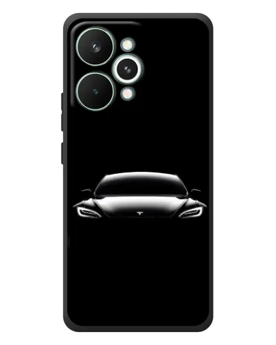Чехол для Realme 15 Pro с картинкой «Фары Tesla Night» Чехол для Realme 15 Pro с картинкой «Фары Tesla Night»
