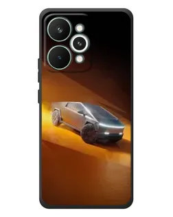 Чехол для Realme 15 Pro с картинкой «Cybertruck в пустыне»