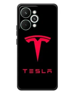 Чехол для Realme 15 Pro с картинкой «Tesla Red Logo»
