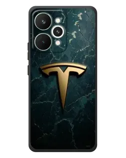 Чехол для Realme 15 Pro с картинкой «Мраморная Tesla Gold»