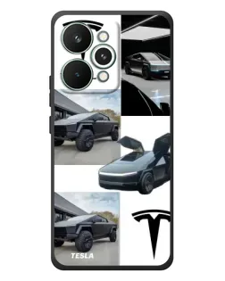 Чехол для Realme 15 Pro с картинкой «Коллаж Cybertruck Tesla»