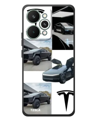 Чехол для Realme 15 Pro с картинкой «Коллаж Cybertruck Tesla» Чехол для Realme 15 Pro с картинкой «Коллаж Cybertruck Tesla»