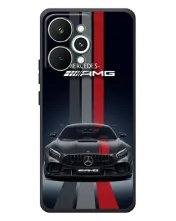 Чехол для Realme 15 Pro с картинкой «Mercedes — белый карбон»