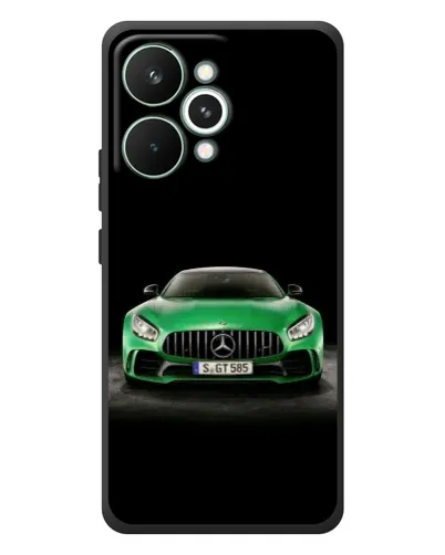 Чехол для Realme 15 Pro с картинкой «Mercedes — неоновый лого» Чехол для Realme 15 Pro с картинкой «Mercedes — неоновый лого»