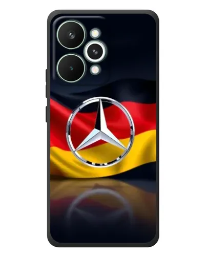 Чехол для Realme 15 Pro с картинкой «Mercedes — флаг Германии» Чехол для Realme 15 Pro с картинкой «Mercedes — флаг Германии»