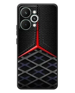 Чехол для Realme 15 Pro с картинкой «Mercedes Carbon Grid»