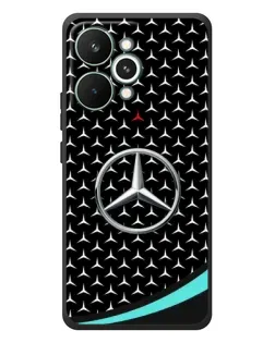 Чехол для Realme 15 Pro с картинкой «Mercedes — бирюзовый акцент»