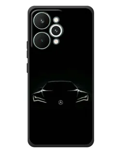Чехол для Realme 15 Pro с картинкой «Mercedes — силуэт авто»