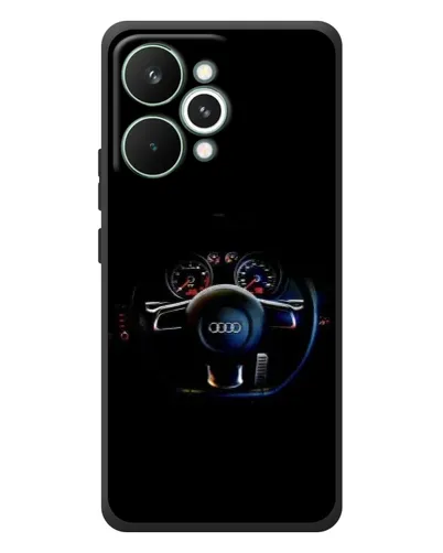 Чехол для Realme 15 Pro с картинкой «Салон Audi — руль»