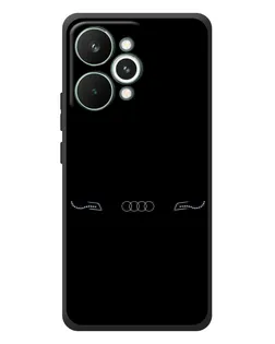 Чехол для Realme 15 Pro с картинкой «Audi — световой подпись»