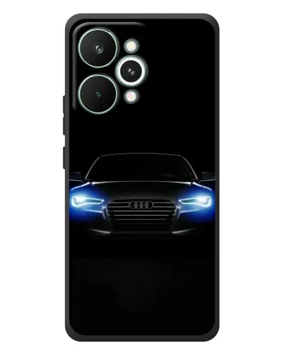 Чехол для Realme 15 Pro с картинкой «Audi в неоне»