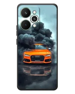 Чехол для Realme 15 Pro с картинкой «Audi в облаках дыма»