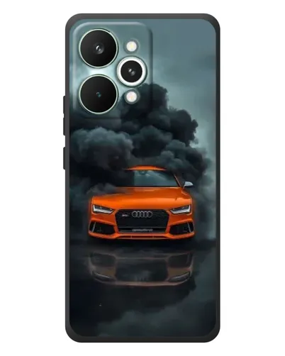 Чехол для Realme 15 Pro с картинкой «Audi в облаках дыма»