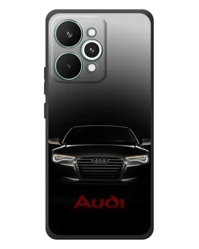 Чехол для Realme 15 Pro с картинкой «Audi — градиентный контур»