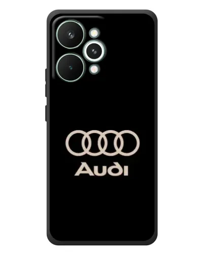 Чехол для Realme 15 Pro с картинкой «Audi — золотой логотип»