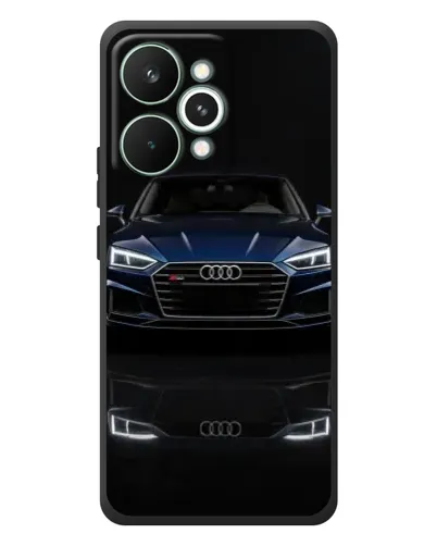 Чехол для Realme 15 Pro с картинкой «Audi — ночное отражение»