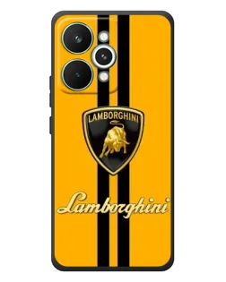 Чехол для Realme 15 Pro с картинкой «Lamborghini Stripe желтый»