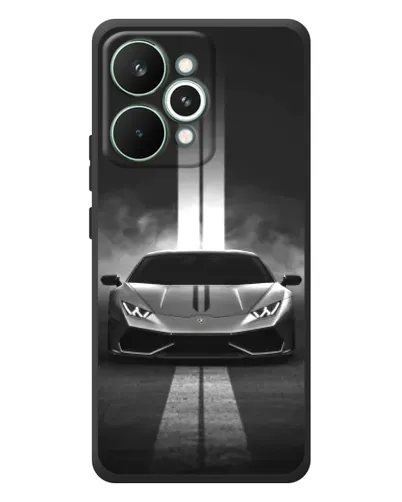 Чехол для Realme 15 Pro с картинкой «Lamborghini симметрия дорог»
