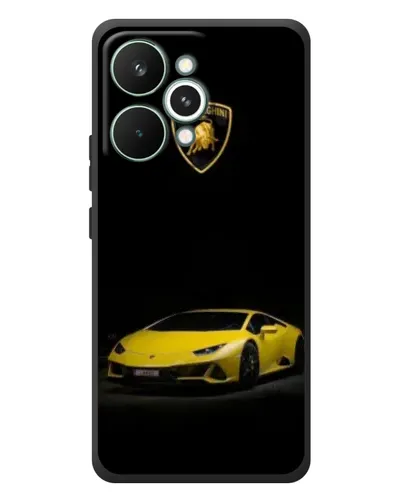 Чехол для Realme 15 Pro с картинкой «Lamborghini желтый акцент»