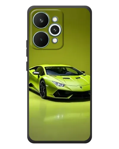 Чехол для Realme 15 Pro с картинкой «Салатовый Lamborghini Huracan»