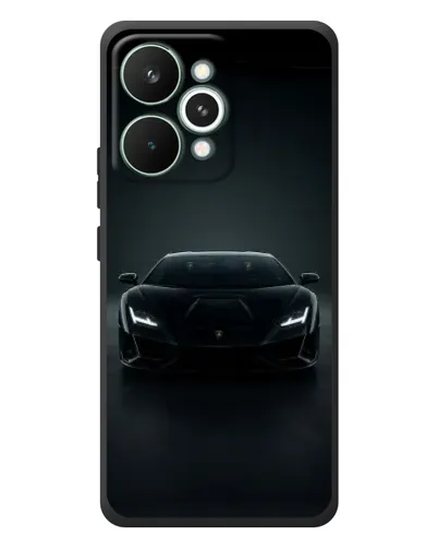 Чехол для Realme 15 Pro с картинкой «Черный Lamborghini Aventador»