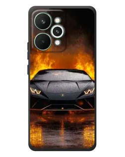 Чехол для Realme 15 Pro с картинкой «Lamborghini в огне»