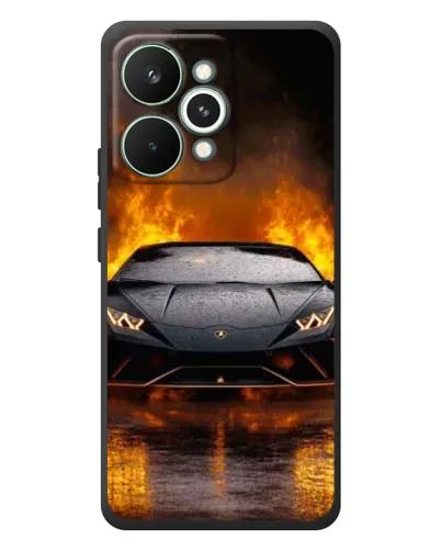 Чехол для Realme 15 Pro с картинкой «Lamborghini в огне»