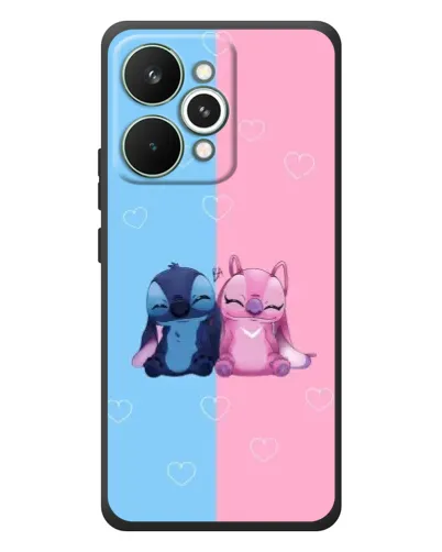 Чехол для Realme 15 Pro с картинкой «Stitch и Angel Love»