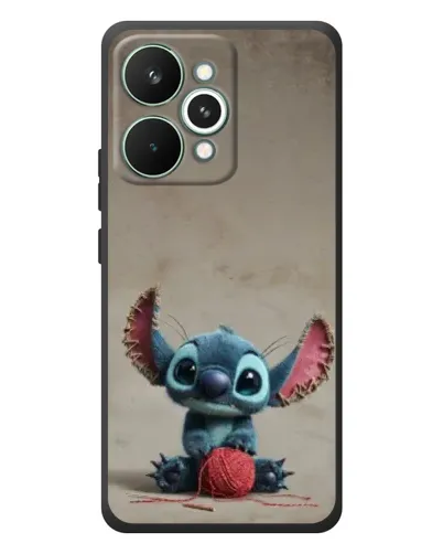 Чехол для Realme 15 Pro с картинкой «Стич на коричневом фоне»