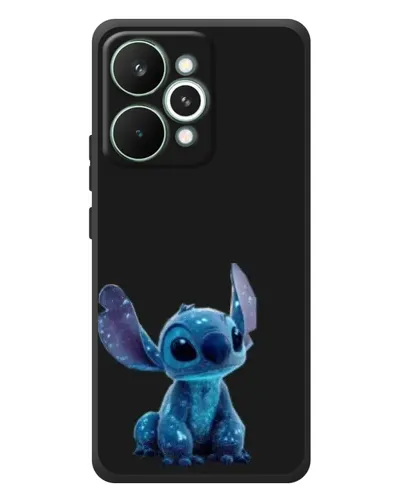 Чехол для Realme 15 Pro с картинкой «Стич на черном»