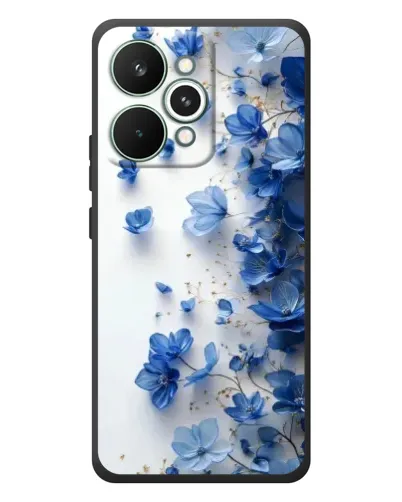 Чохол для Realme 15 Pro з картинкою «Блакитний квітковий каскад» Чохол для Realme 15 Pro з картинкою «Блакитний квітковий каскад»