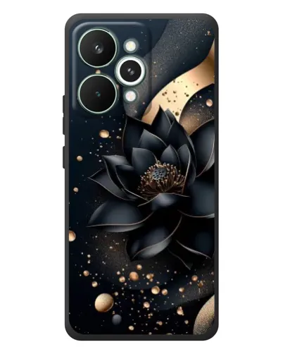 Чохол для Realme 15 Pro з картинкою «Чорний лотос» Чохол для Realme 15 Pro з картинкою «Чорний лотос»