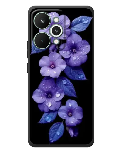 Чохол для Realme 15 Pro з картинкою «Фіолетові квіти з росою» Чохол для Realme 15 Pro з картинкою «Фіолетові квіти з росою»