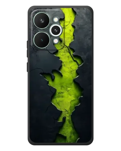 Чохол для Realme 15 Pro з картинкою «Салатовий розлом скелі»