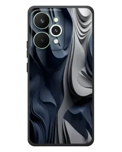 Чохол для Realme 15 Pro з картинкою «Об'ємні сині складки» Чохол для Realme 15 Pro з картинкою «Об'ємні сині складки»