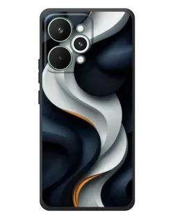 Чохол для Realme 15 Pro з картинкою «Об'ємні чорно-білі стрічки» Чохол для Realme 15 Pro з картинкою «Об'ємні чорно-білі стрічки»