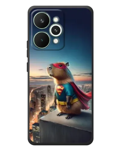 Чехол для Realme 15 Pro с картинкой «Капи-мен супергерой» Чехол для Realme 15 Pro с картинкой «Капи-мен супергерой»